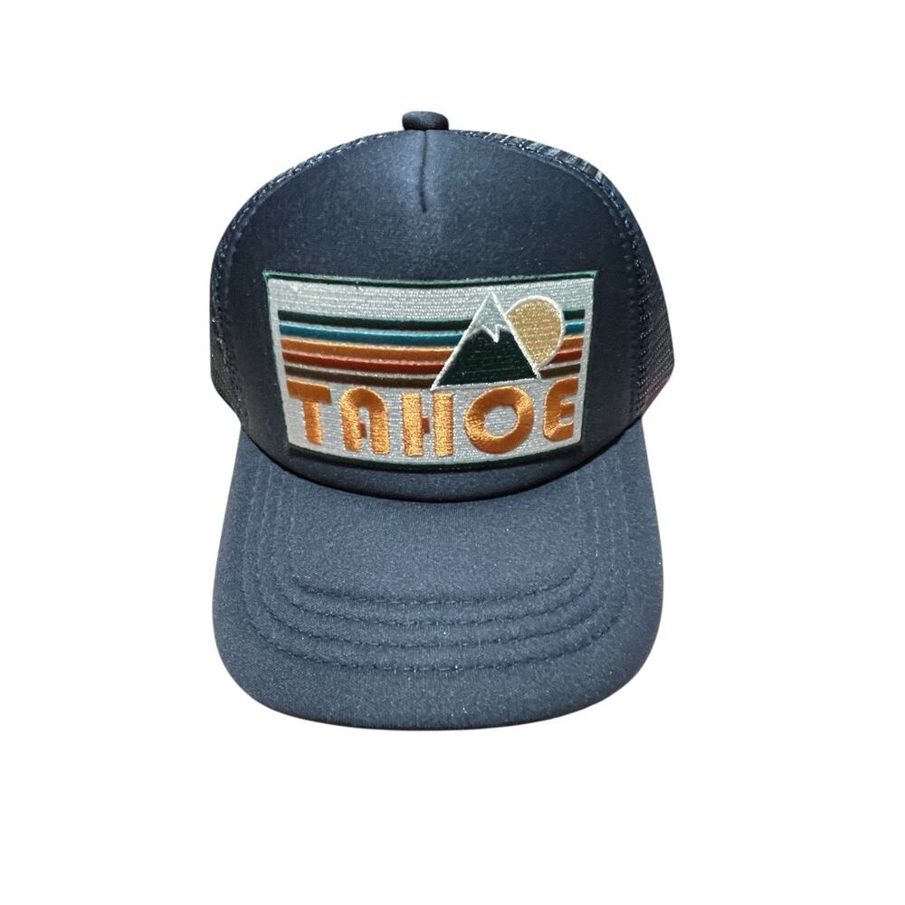Lake Tahoe Navy Blue Mesh Snapback Youth Hat New